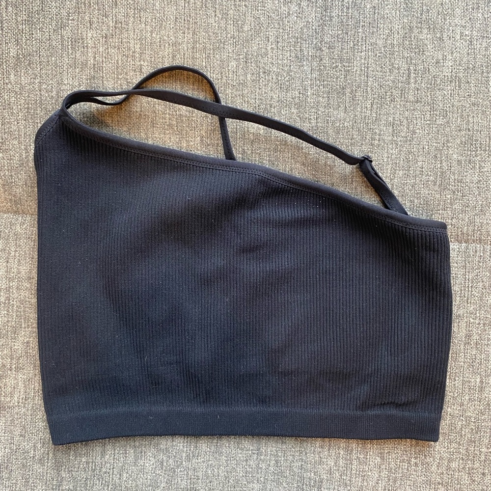 Aerie Ribbed One Shoulder Sports Bra Size XL